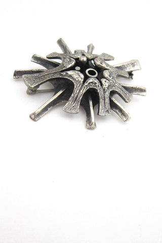 Guy Vidal modernist atomic brooch