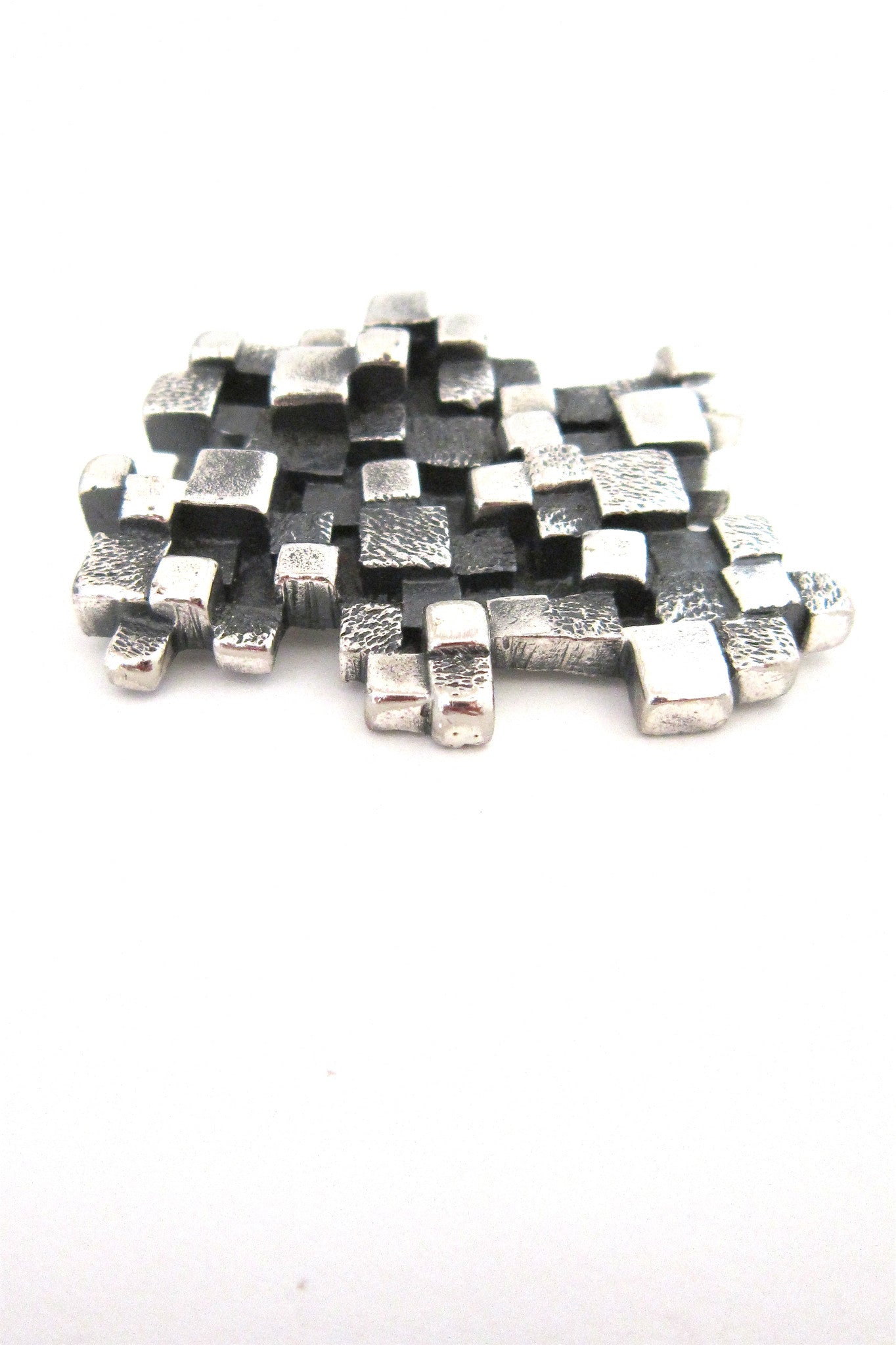 Guy Vidal cubes brooch