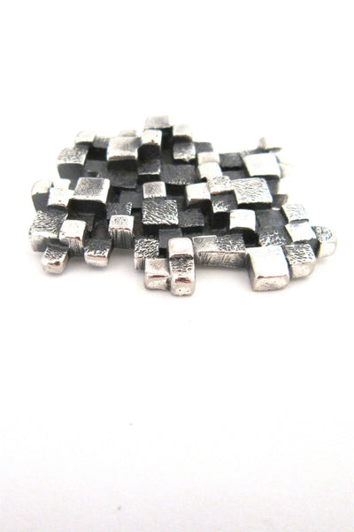 Guy Vidal cubes brooch