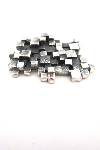 Guy Vidal cubes brooch