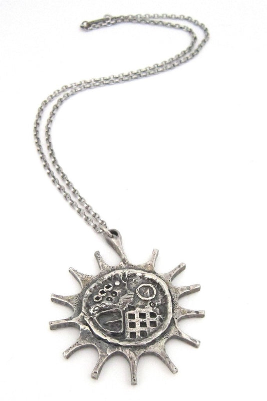 Guy Vidal Canada sun necklace