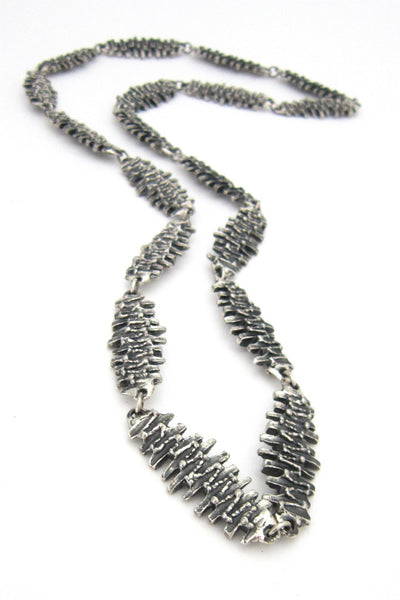 Guy Vidal Canada pewter reversible necklace