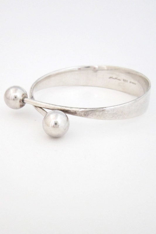 Hans Hansen Denmark vintage modernist silver bracelet by Bent Gabrielsen