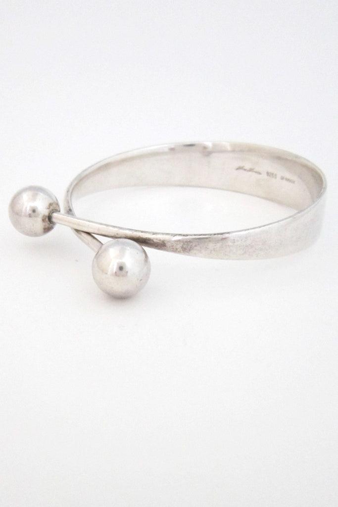 Hans Hansen Denmark vintage modernist silver bracelet by Bent Gabrielsen