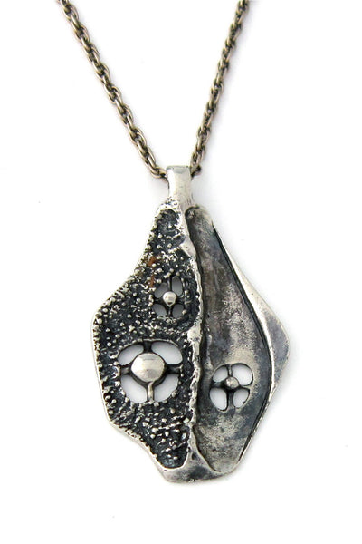Robert Larin Canadian Modernist pewter necklace