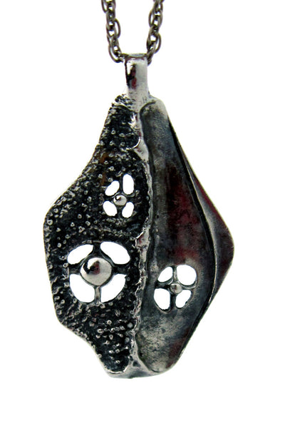 Robert Larin Canadian Modernist pewter necklace