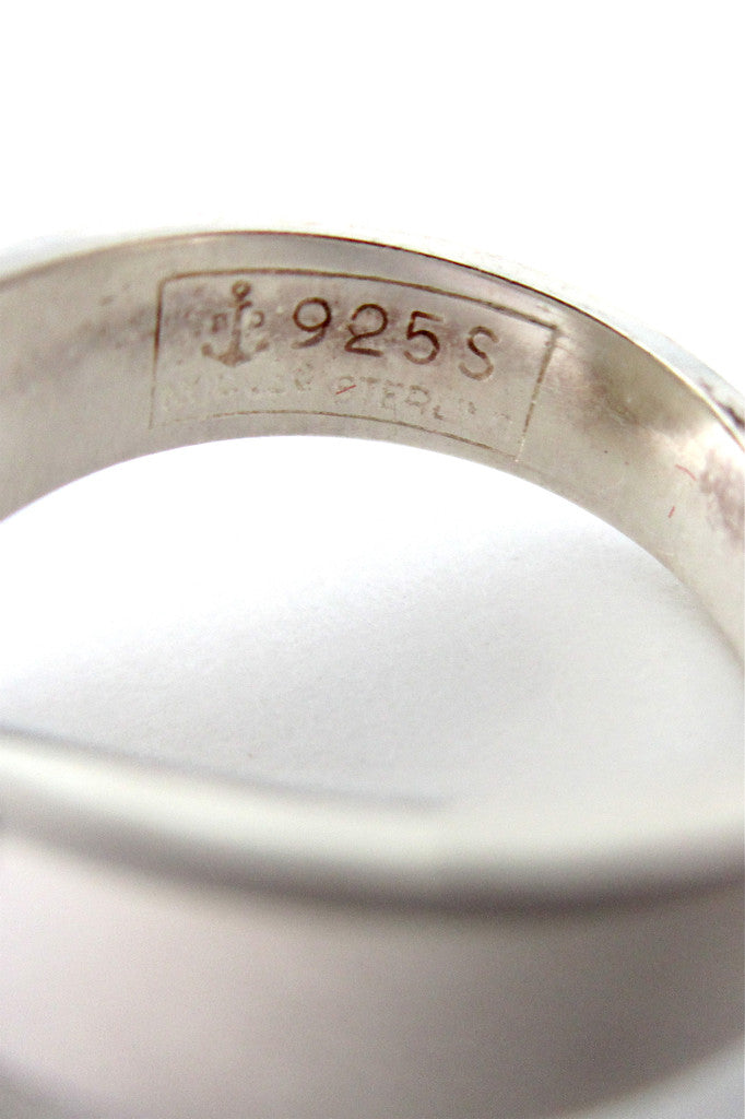 Porsgrund pink & cobalt porcelain ring