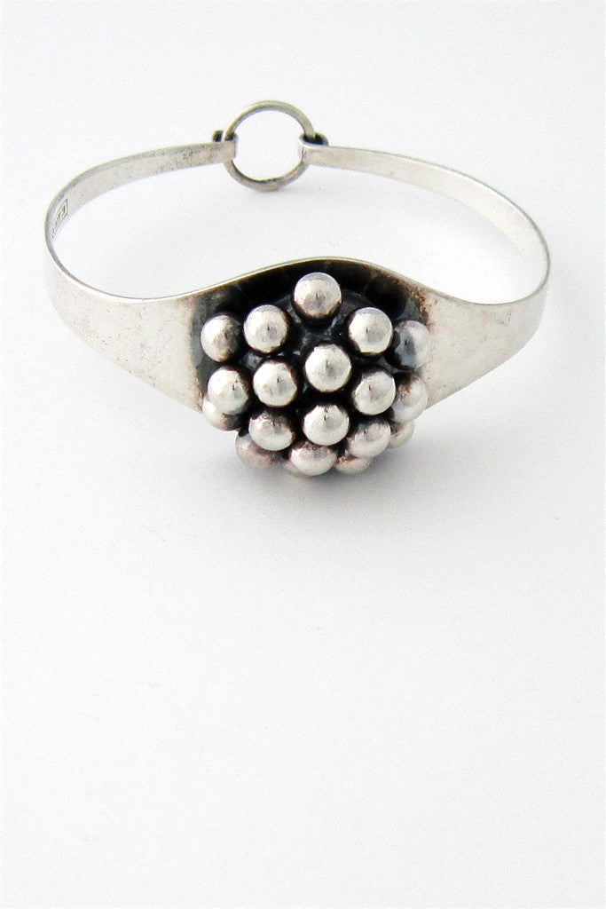 Vintage sterling silver kinetic bracelet by Erik Granit, Finland