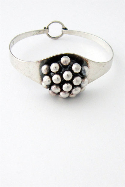 Vintage sterling silver kinetic bracelet by Erik Granit, Finland
