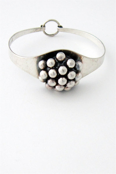 Vintage sterling silver kinetic bracelet by Erik Granit, Finland