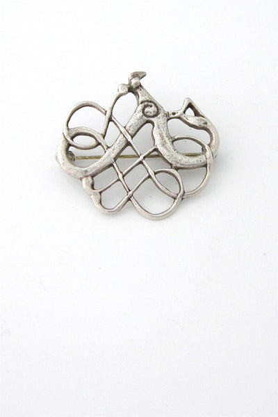 David-Andersen Norway silver Saga brooch