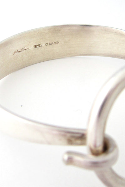 Hans Hansen heavy silver circle bracelet