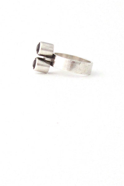 Elis Kauppi double amethyst ring