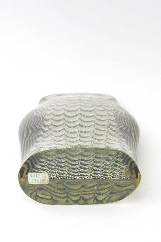 Abraham Palatnik acrylic owl sculpture