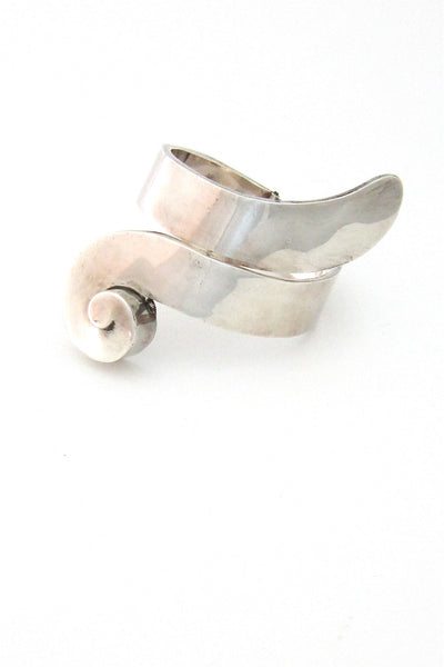 Mexico sterling silver large clamper bracelet