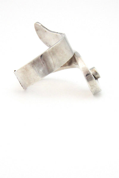 sterling swirl clamper bracelet