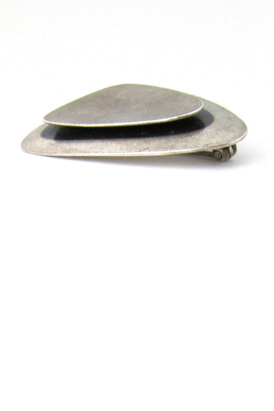 American Modernist Otto Robert Bade  silver brooch