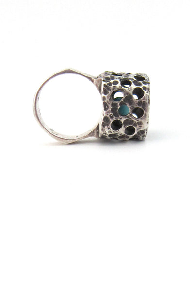 caged sphere ring