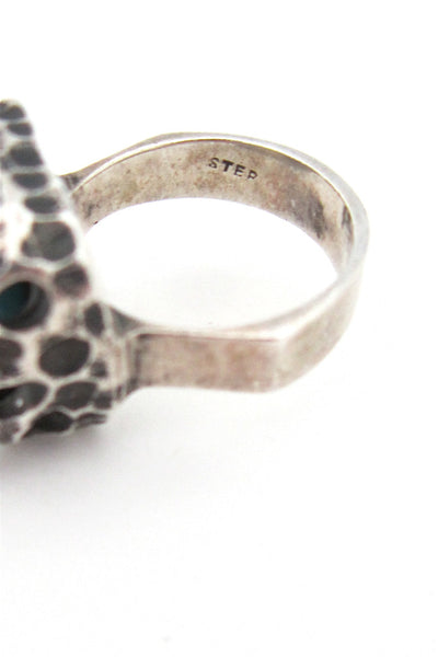 caged sphere ring