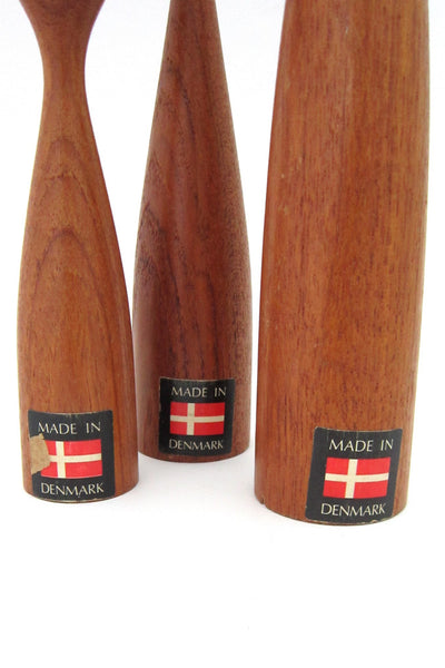 Danish teak candle sticks