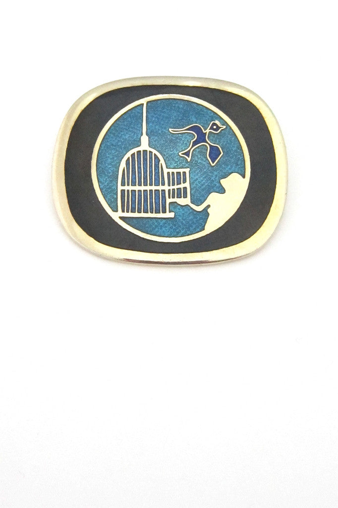 de Passille-Sylvestre Canada enamel brooch