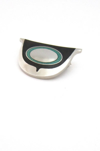 Robert Gervais, Canada vintage enamel brooch