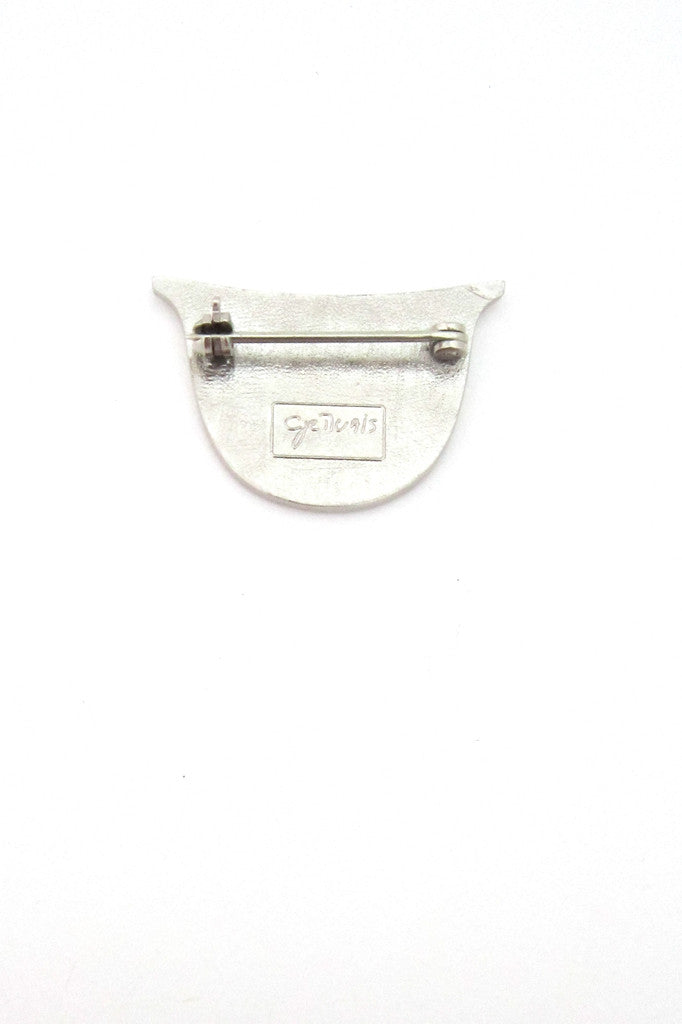 Robert Gervais, Canada vintage enamel brooch