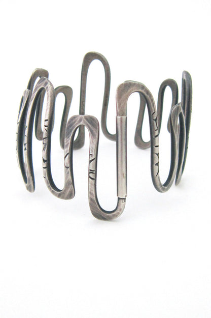 American Modernist Christian Schmidt silver bracelet