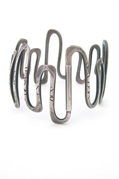American Modernist Christian Schmidt silver bracelet