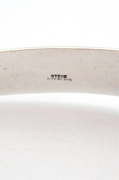 Henry Steig hammered silver collar
