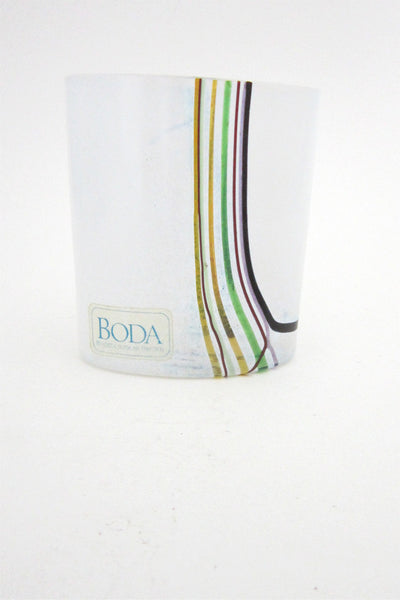 Bertil Vallien small 'Rainbow' vase