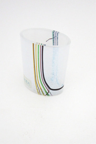 Bertil Vallien small 'Rainbow' vase