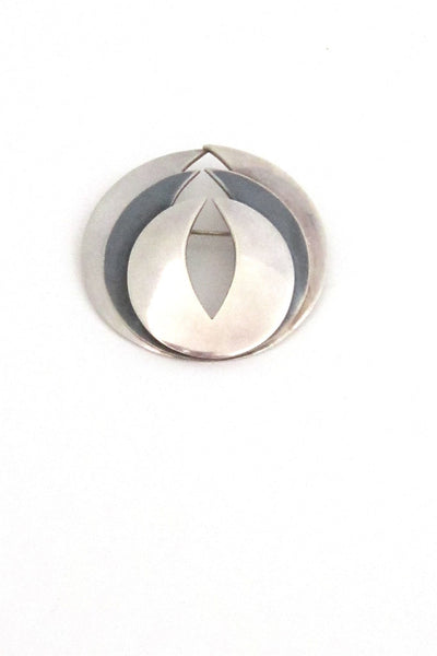 Maricela Mexico modernist silver brooch