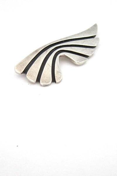 Sigi Pineda modernist silver brooch