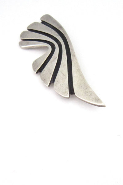 Sigi Pineda modernist silver brooch