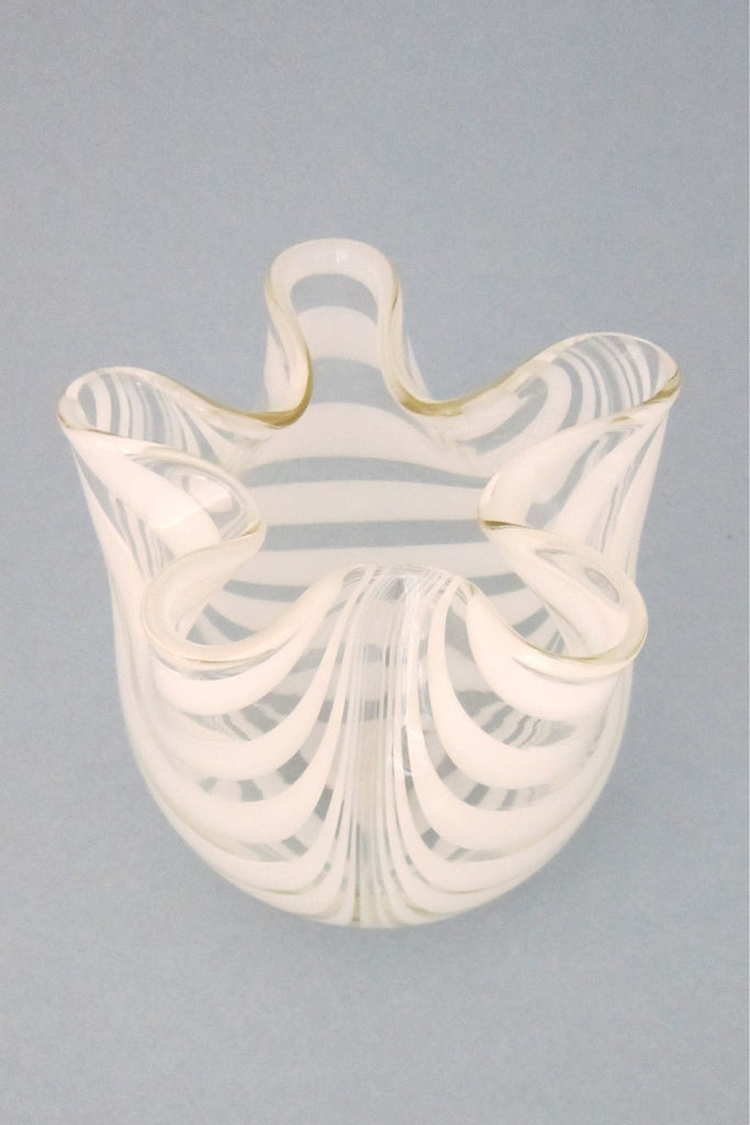 Kumela Oy Finland vintage mid century blown glass vase by Maija Carlson