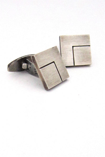 N E From Denmark modernist silver cuff links