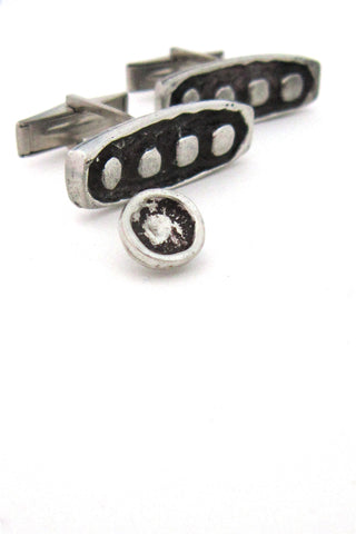 Robert Larin dots cuff links set