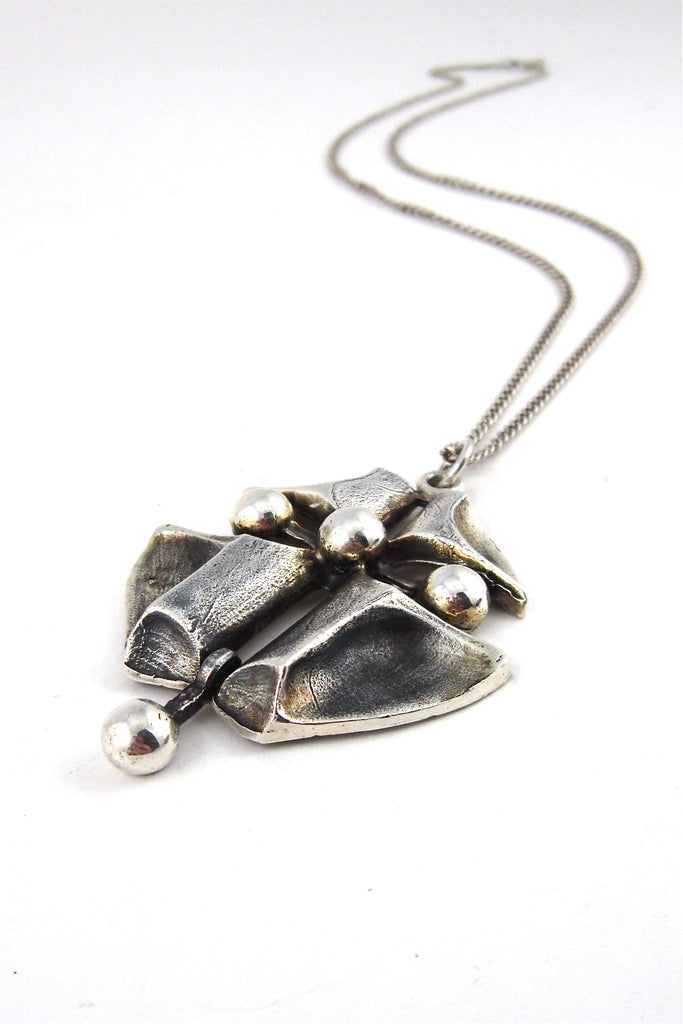 Tammen Koru Oy, Finland vintage silver large kinetic pendant