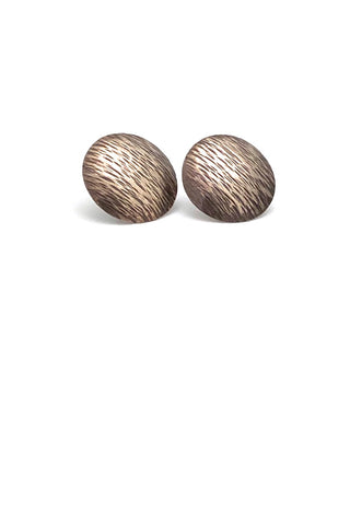 vintage textured sterling silver earrings post backs Modernist jewelry design